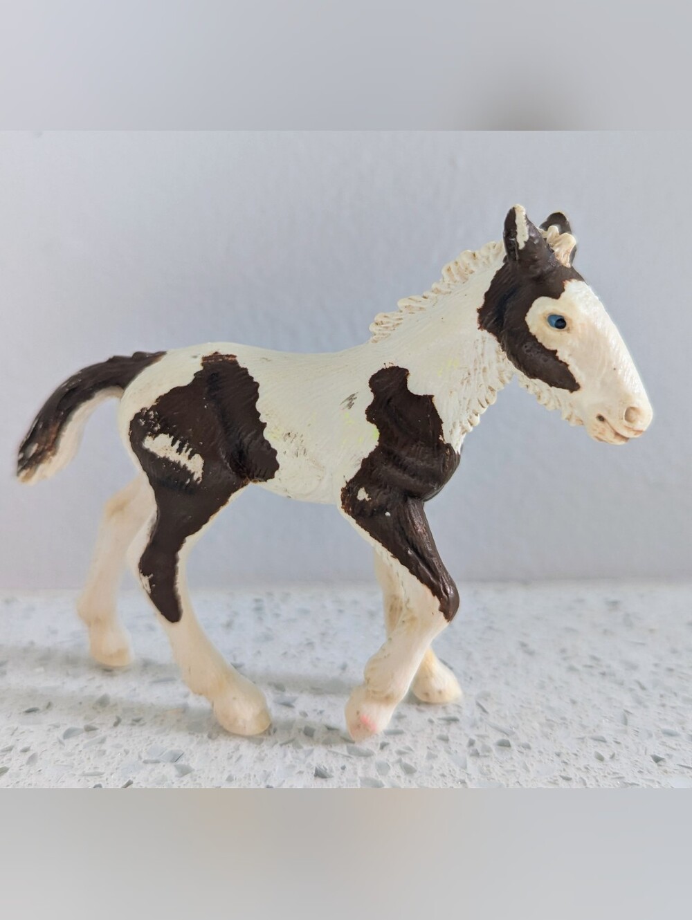 Retired Vintage 2004 Schleich Pinto Paint Horse Foal Figurine Toy Collectible